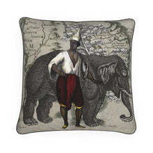 Load image into Gallery viewer, Asia Traditional Thai-Siamese Man/Elephant Luxury Pillow
