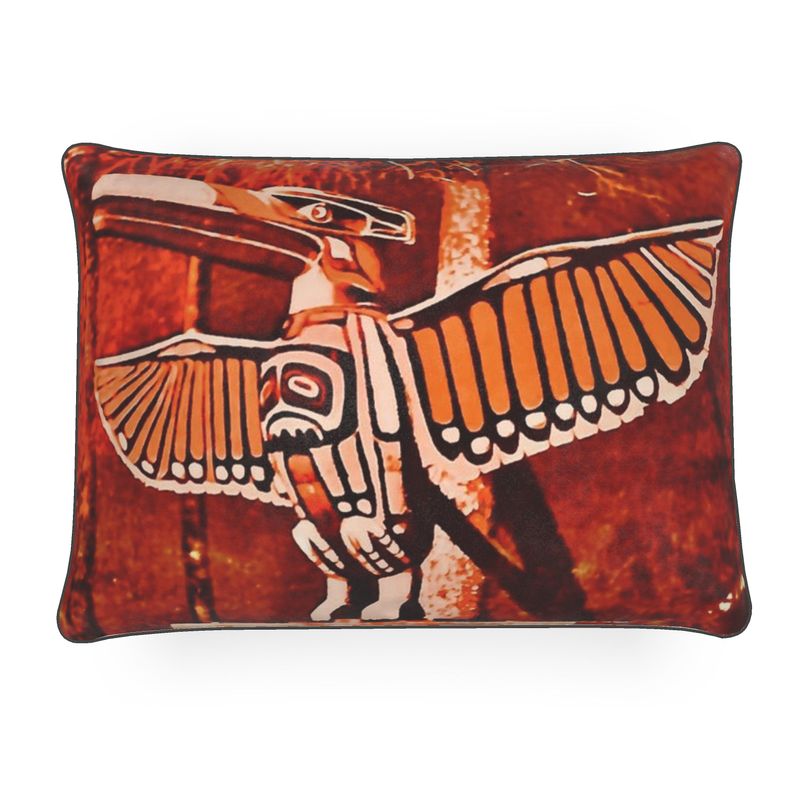 Red Eagle Totem Luxury Pillow