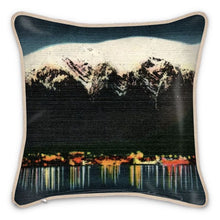 Charger l&#39;image dans la galerie, Alaska Juneau Territorial Evening Silk Pillow
