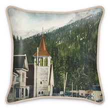Load image into Gallery viewer, Alaska Ketchikan 1914 Silk Pillow
