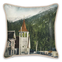 将图片加载到图库查看器，Alaska Ketchikan 1914 Silk Pillow
