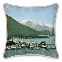 Load image into Gallery viewer, Alaska Sitka 1930s Silk Pillow
