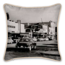 Load image into Gallery viewer, Alaska Anchorage 4th Avenue 1950s Silk Pillow
