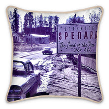 Load image into Gallery viewer, Alaska Anchorage Spenard Land of the Free for All Silk Pillow

