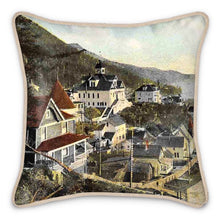 Cargar imagen en el visor de la galería, Alaska Ketchikan Looking South 1910 A Silk Pillow
