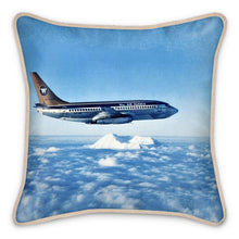 Load image into Gallery viewer, Alaska Mt. McKinley/Denali Wien Air Boeing 737 Silk Pillow
