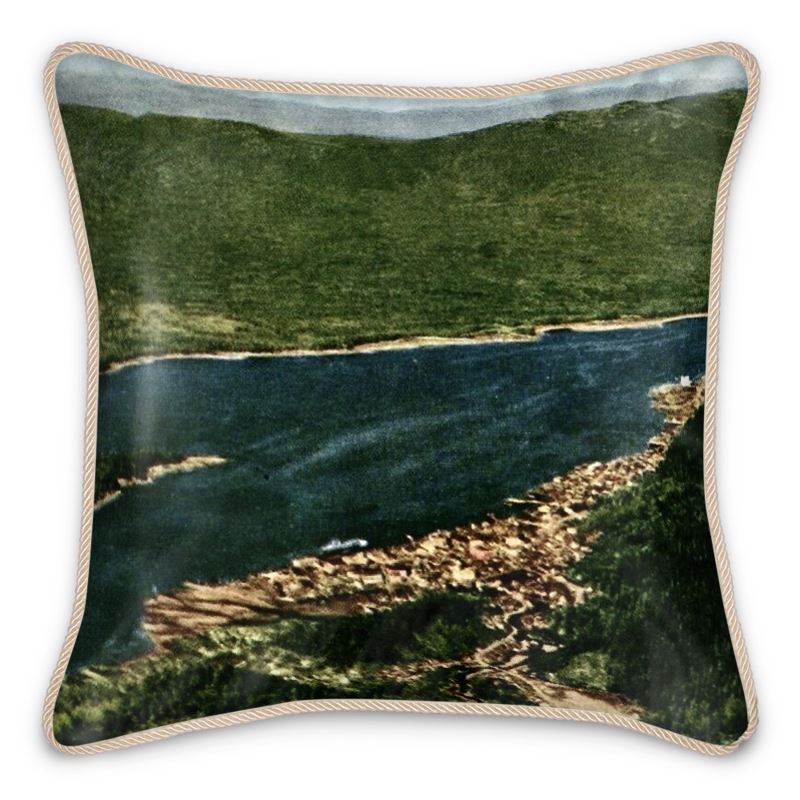 Alaska Ketchikan Tongans Narrows Silk Pillow