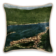 Load image into Gallery viewer, Alaska Ketchikan Tongans Narrows Silk Pillow
