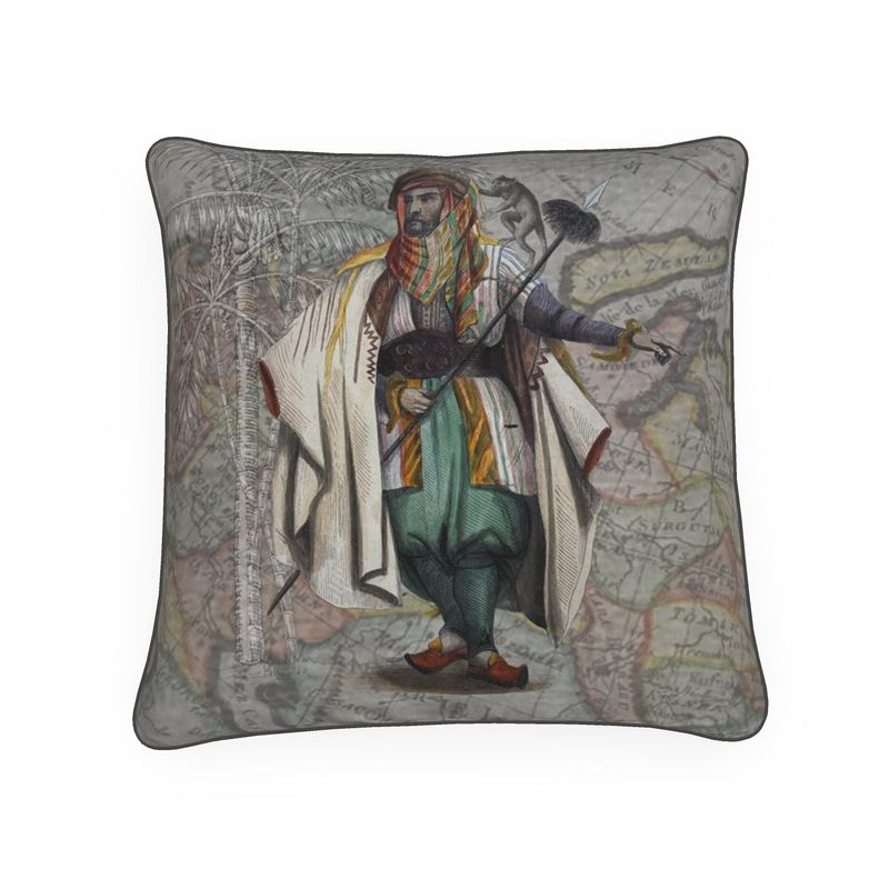 Asia Traditional Lebanese Man/Monkey Luxury Pillow