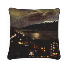 Charger l&#39;image dans la galerie, Alaska Juneau Territorial Night View Luxury Pillow
