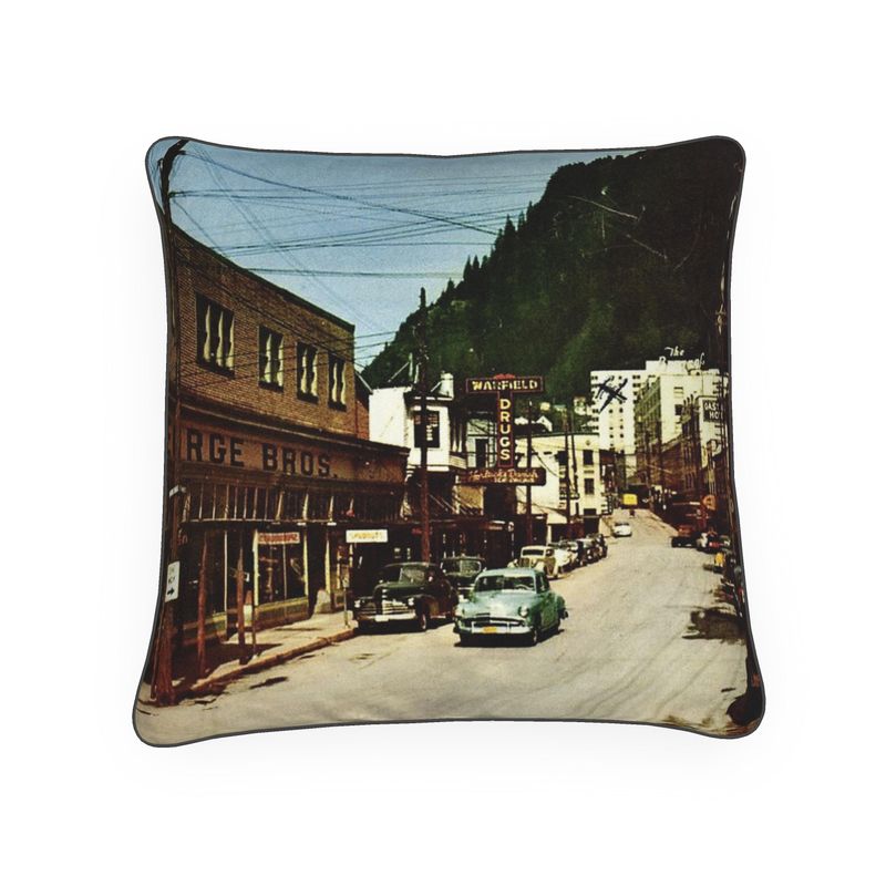 Alaska Juneau Franklin Street 1960s Luxury Pillow