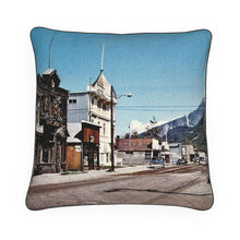 Load image into Gallery viewer, Alaska Skagway Alaska Native Brotherhood Hall Luxury Pillow
