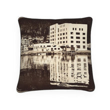 Load image into Gallery viewer, Alaska Ketchikan Waterfront Luxury Pillow
