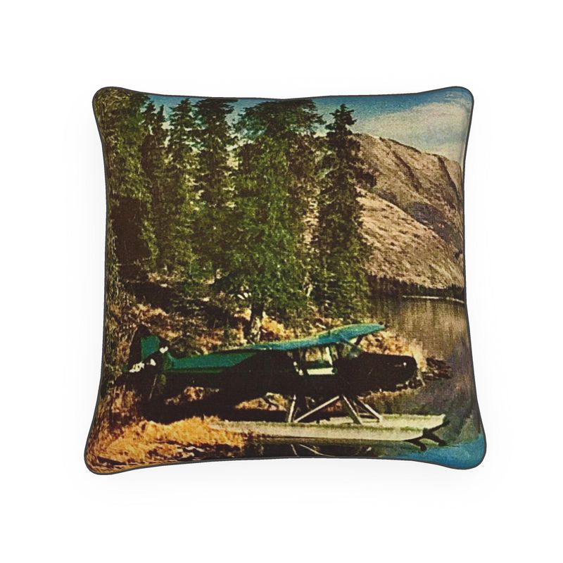 Alaska Kenai Super Cub Float Plane 1961 Luxury Pillow