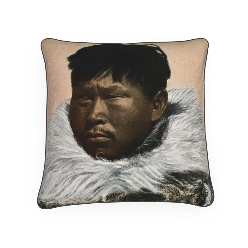 Alaska Native Man Atziruk Nome Luxury Pillow