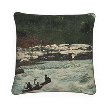 Charger l&#39;image dans la galerie, Yukon Whitehorse Rapids Canoe 1913 Luxury Pillow
