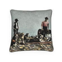 Load image into Gallery viewer, Alaska Huskies and Pioneer Mushers Luxury Pillow
