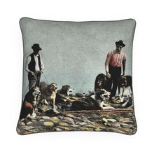 Load image into Gallery viewer, Alaska Huskies and Pioneer Mushers Luxury Pillow
