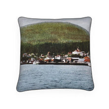 Charger l&#39;image dans la galerie, Alaska Ketchikan Waterfront 1910 Luxury Pillow
