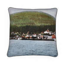 Load image into Gallery viewer, Alaska Ketchikan Waterfront 1910 Luxury Pillow

