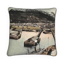 Indlæs billede til gallerivisning Alaska Skagway Harbor 1905 Luxury Pillow
