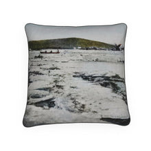 Load image into Gallery viewer, Alaska Fairbanks Navigating Under Difficulties 1910 Luxury Pillow
