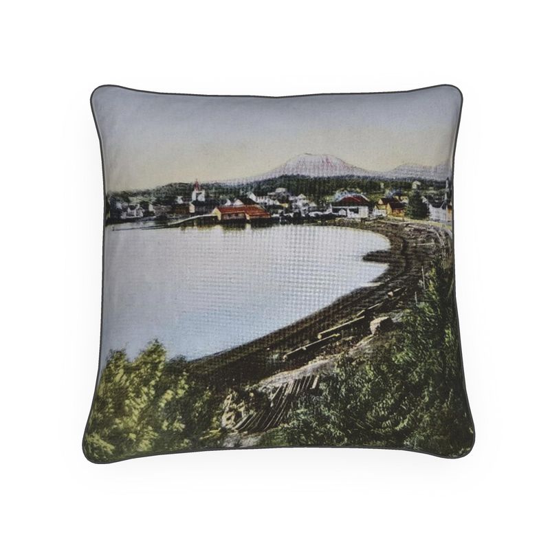 Alaska Sitka from the Mission Building Luxury Pillow