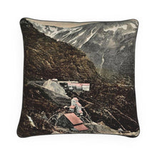 Load image into Gallery viewer, Alaska Typical Mining Operation 1908 Luxury Pillow
