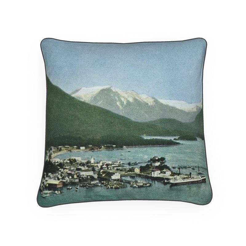 Alaska Sitka 1930s Luxury Pillow