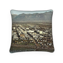 Load image into Gallery viewer, Alaska Anchorage Birdseye View Mid 1960s Luxury Pillow
