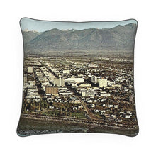 Load image into Gallery viewer, Alaska Anchorage Birdseye View Mid 1960s Luxury Pillow
