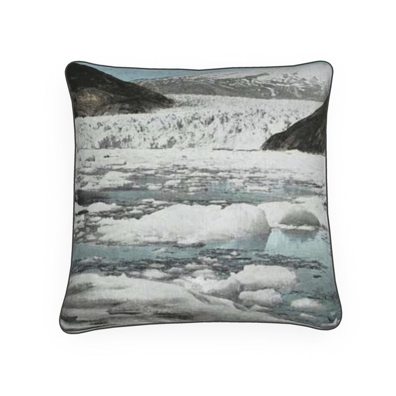 Alaska Juneau Taku Glacier on Taku Inlet Luxury Pillow
