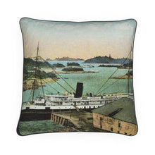 Load image into Gallery viewer, Alaska Sitka Wharf 1914 Luxury Pillow
