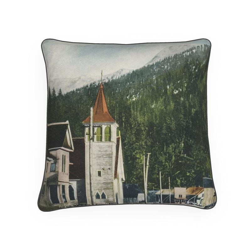 Alaska Ketchikan Church 1914 Luxury Pillow