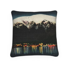 Load image into Gallery viewer, Alaska Juneau Territorial Evening Luxury Pillow
