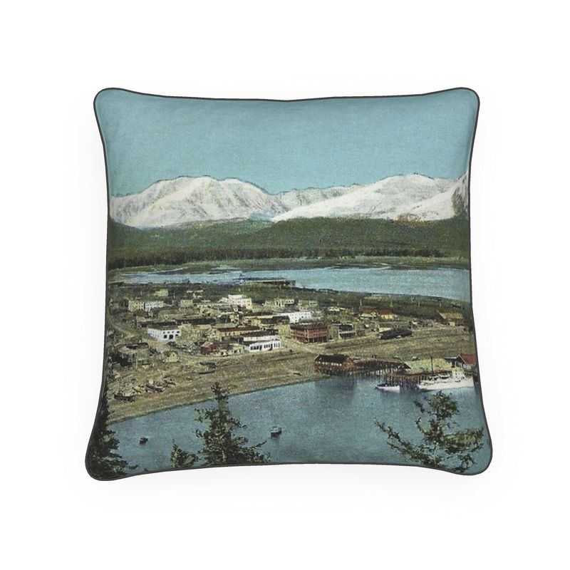 Alaska Seward Territorial Waterfront Luxury Pillow