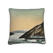 Cargar imagen en el visor de la galería, Alaska Juneau Taku Glacier Steamship Pillow
