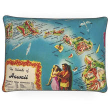 将图片加载到图库查看器，Hawaii Aloha State Map Luxury Pillow
