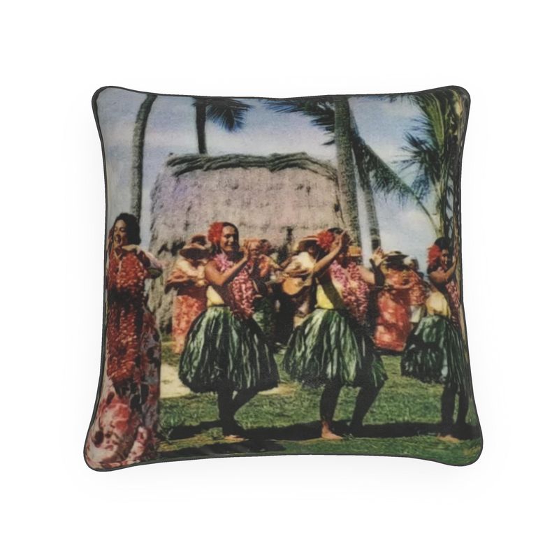 Hawaii Kodak Hula Dancers Luxury Pillow