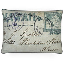Load image into Gallery viewer, Hawaii Kohala Niulii Plantation 1899 Postcard Luxury Pillow
