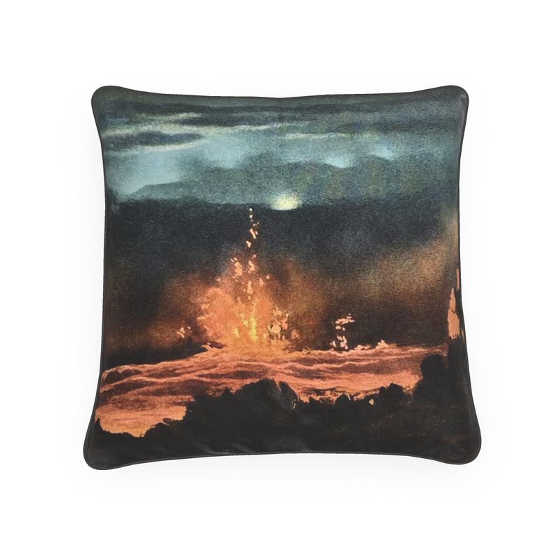 Hawaii Volcano Lava Flow Luxury Pillow