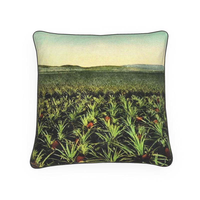 Hawaii Pineapple Fields Luxury Pillow