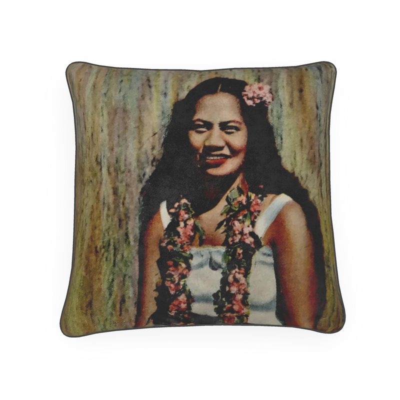 Hawaii Native Woman Luxury Pillow
