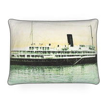 Load image into Gallery viewer, Hawaii Vintage Steamship Luxury Pillow
