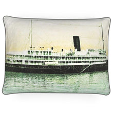 Cargar imagen en el visor de la galería, Hawaii Vintage Steamship Luxury Pillow
